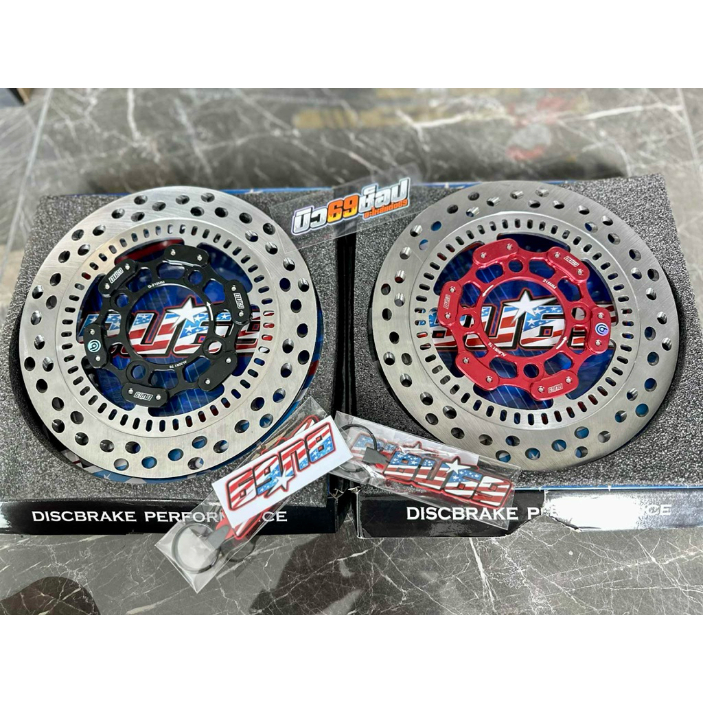 จาน BU69 ตรงรุ่น Giorno 220 mm  ตัวABS ของแท้