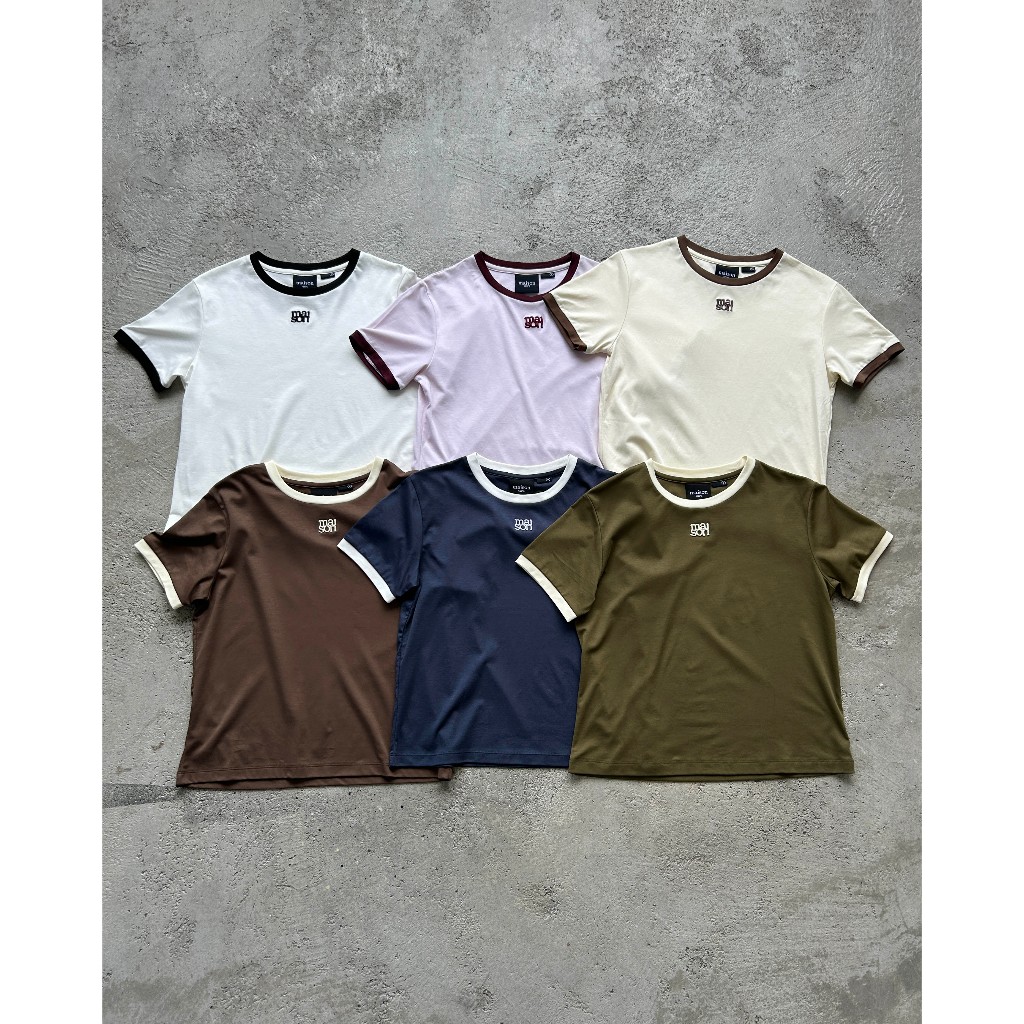 maison KEEPS | The Ringer Dual Logo Tee | เสื้อยืด ปักโลโก้ รูปที่ 7