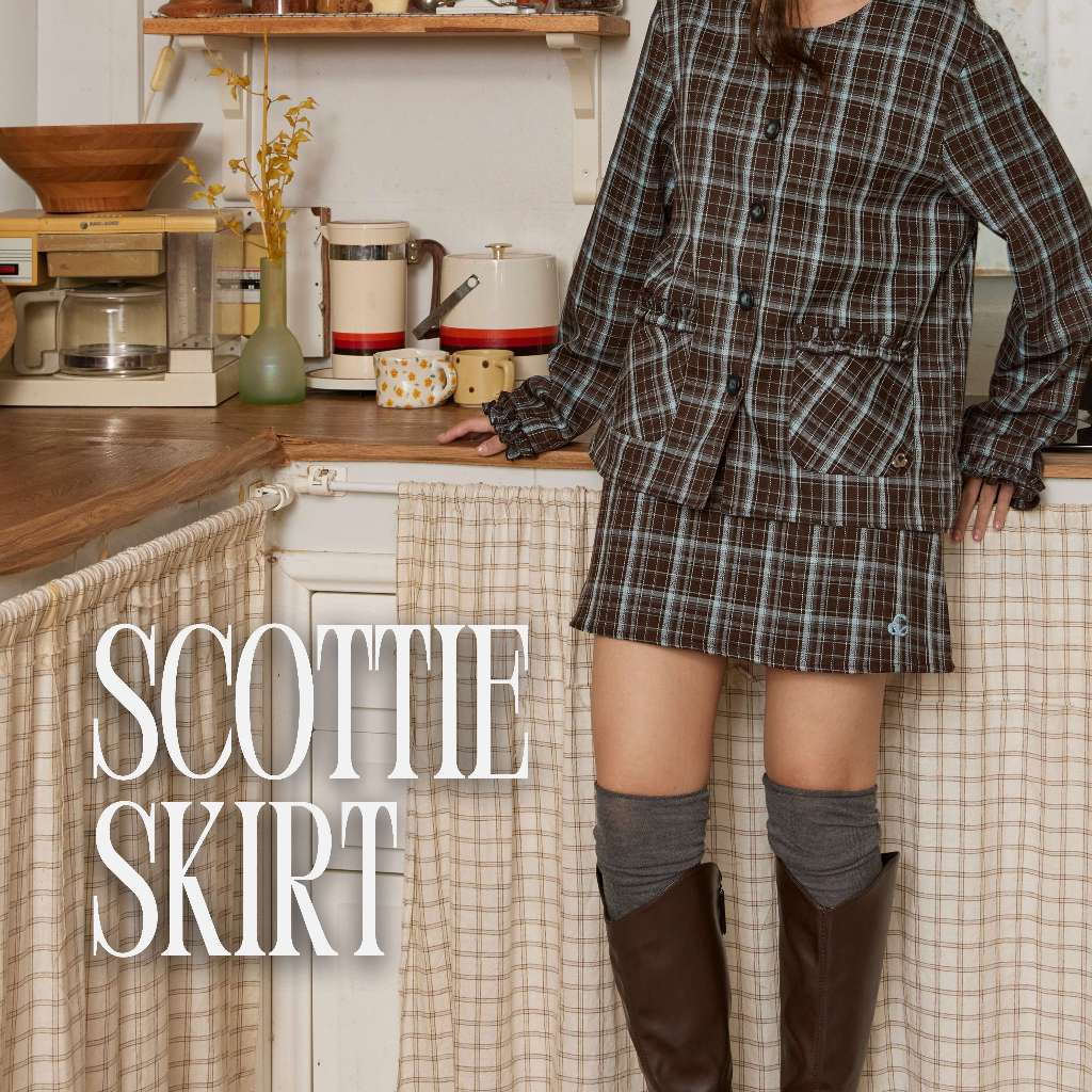 COPPER.BKK Scottie Skirt กระโปรงลายสก๊อต ซับในทั้งตัว