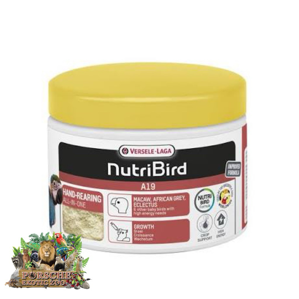 Nutribird อาหารนกลูกป้อนสูตรไขมันสูง Nutribird A19 (Bird)