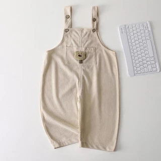 Babyonline(Y396)L5 (ส่งด่วน1วัน)กางเกงเอี๊ยมขายาวสำหรับเด็กผู้ชายและผู้หญิงสุดน่ารัก ผ้าลูกฟูก นิ่ม ใส่สบาย