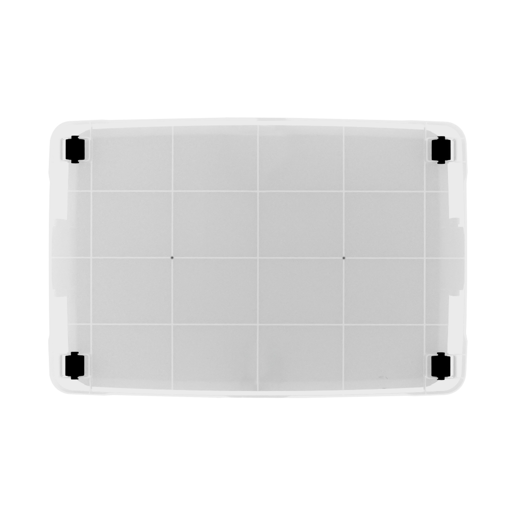 กล่องอเนกประสงค์พร้อมล้อและฝาล็อก 60 ลิตร Flora KASSA HOME รุ่น JCJ-5116-2 ขนาด 42 x 63 x 34 ซม. - รูปที่ 3