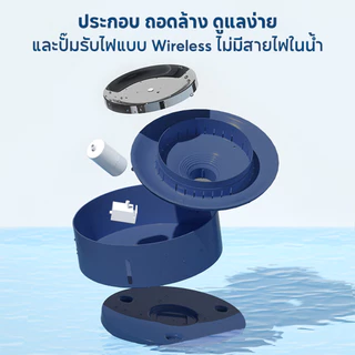 HYKI - [ประกันปั๊ม1 ปี] ความจุ 8 ลิตร น้ำพุแมว ชามแสตนเลส els pet รุ่น 8L