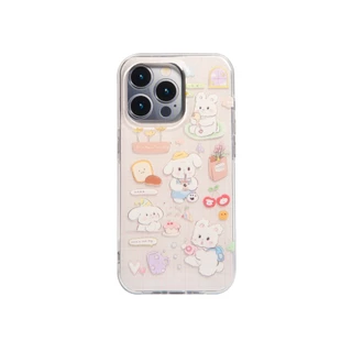 Kira Kira รุ่น Puppies Holiday เคสสำหรับ iPhone 11 / 12 / 13 / 14 / 15