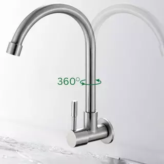 NC Hardware SS 304 ก๊อกอ่างล้างจาน สินค้าแข็งแรง ทนทานอายุการใช้งานนาน ก๊อกซิงค์ติดกำเเพง 50021 SS/50022 SS