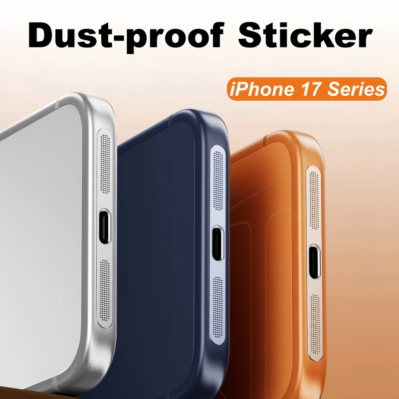 5/2 Pieces Metal Mesh Dustproof Speaker Film Sticker For iPhone 17 Pro Max iPhone 17 Pro
