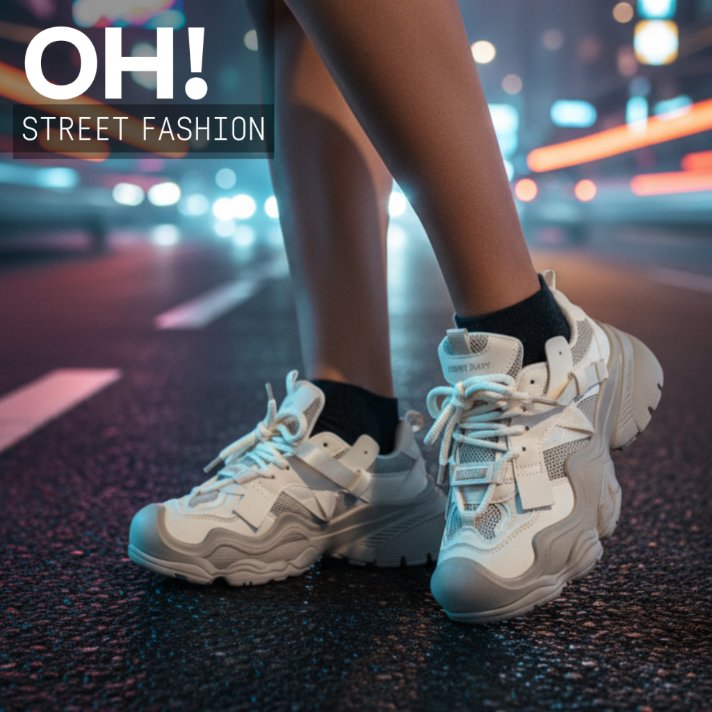 Wedge Heel Sneakers Street Style Fashion,  Women Size: 36-39