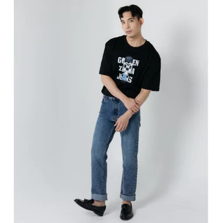 Golden Zebra Jeans กางเกงยีนส์ผ้ายืดสีสโนว์กระบอกเล็กไซส์เล็กไซส์ใหญ่ (เอว 26-40 นิ้ว)