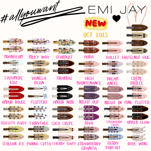(แบบใหม่ Update Oct. 2025) ของแท้ 100% พร้อมส่ง Emi Jay - Popstar Clips (1คู่)