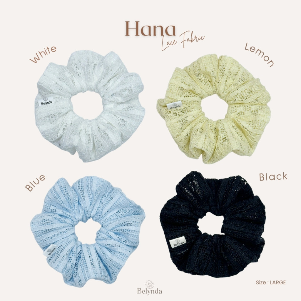 Belynda ♥ Scrunchies ♥ Hana ยางรัดผม ผ้าลูกไม้