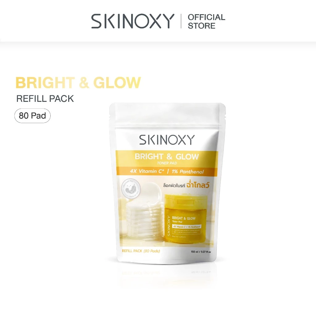 [ใหม่!! Refill Pack] SKINOXY Toner Pad Refill โทนเนอร์แพด รีฟิลแพ็ค สุดคุ้ม ขนาด 80 แผ่น (มีให้เลือก 2 สูตร) thumbnail 4