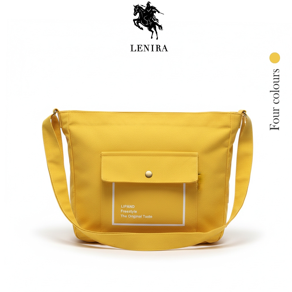Lenira(B495) กระเป๋าผ้าสะพายข้างLIPANDน่ารัก