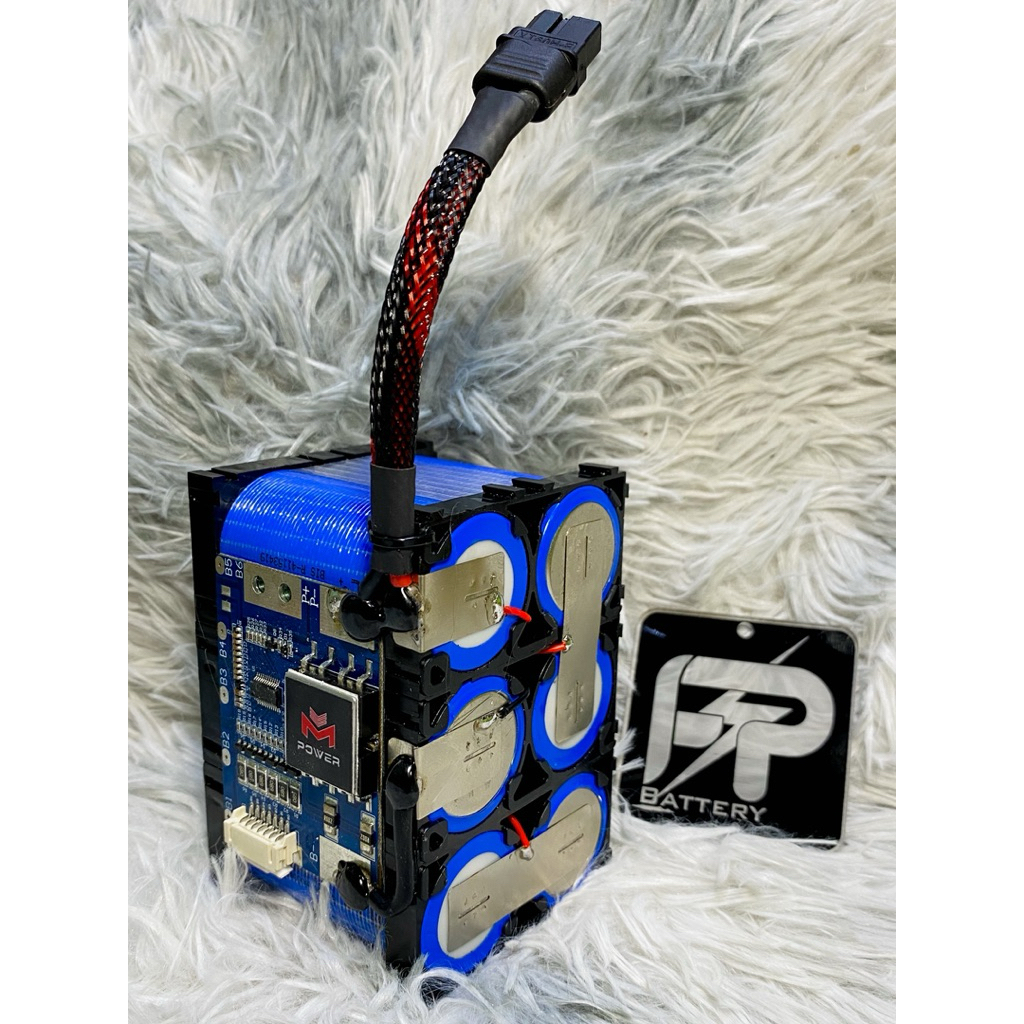 แบตเตอรี่ LiFePo4 6S 6000mAh(6A) 19.2V - 21.9V 1P📍(ทรง 2ชั้น)