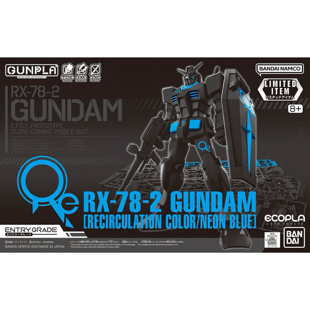EG RX-78-2 Gundam (Recirculation Color/Neon Blue)