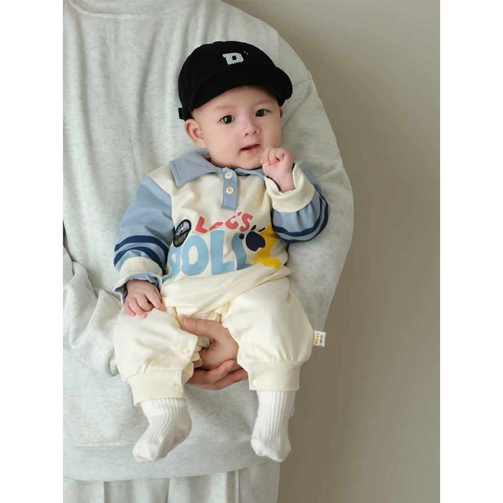 NT Baby - 088 (สินค้าพร้อมส่ง) เสื้อผ้าเด็กฤดูร้อนโปโลบอดี้สูท ชุดรอมเปอร์ สำหรับเด็กผู้ชาย
