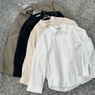 ZAMIO SORANG shirt เสื้อเชิ้ตแขนยาวทรง oversize ผ้าไม่เรียบ
