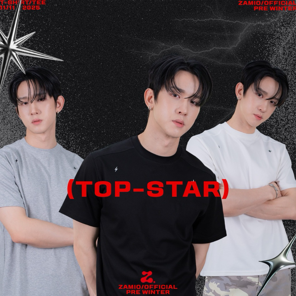 ZAMIO TOP STAR T-shirt เสื้อยืดแขนสั้นทรง oversize