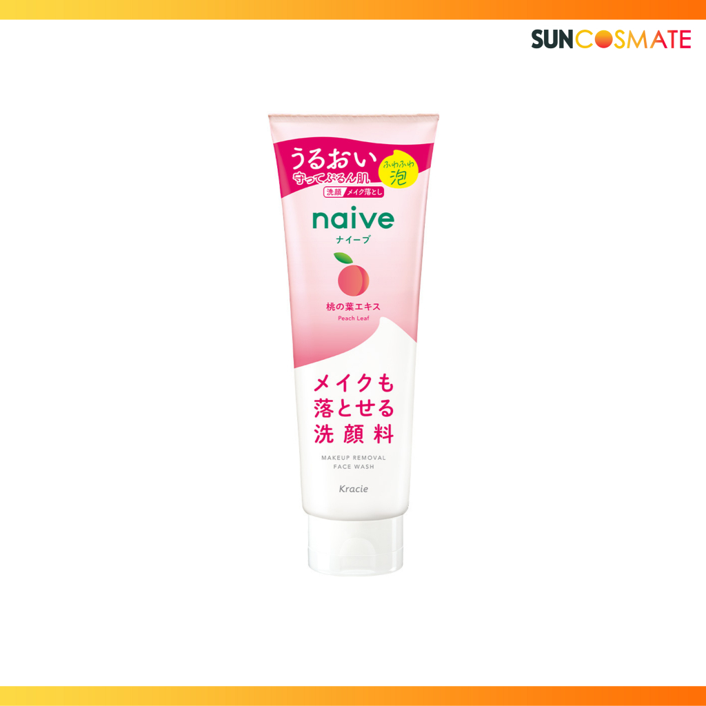 Naive makeup removal face wash (sakura) 200g.