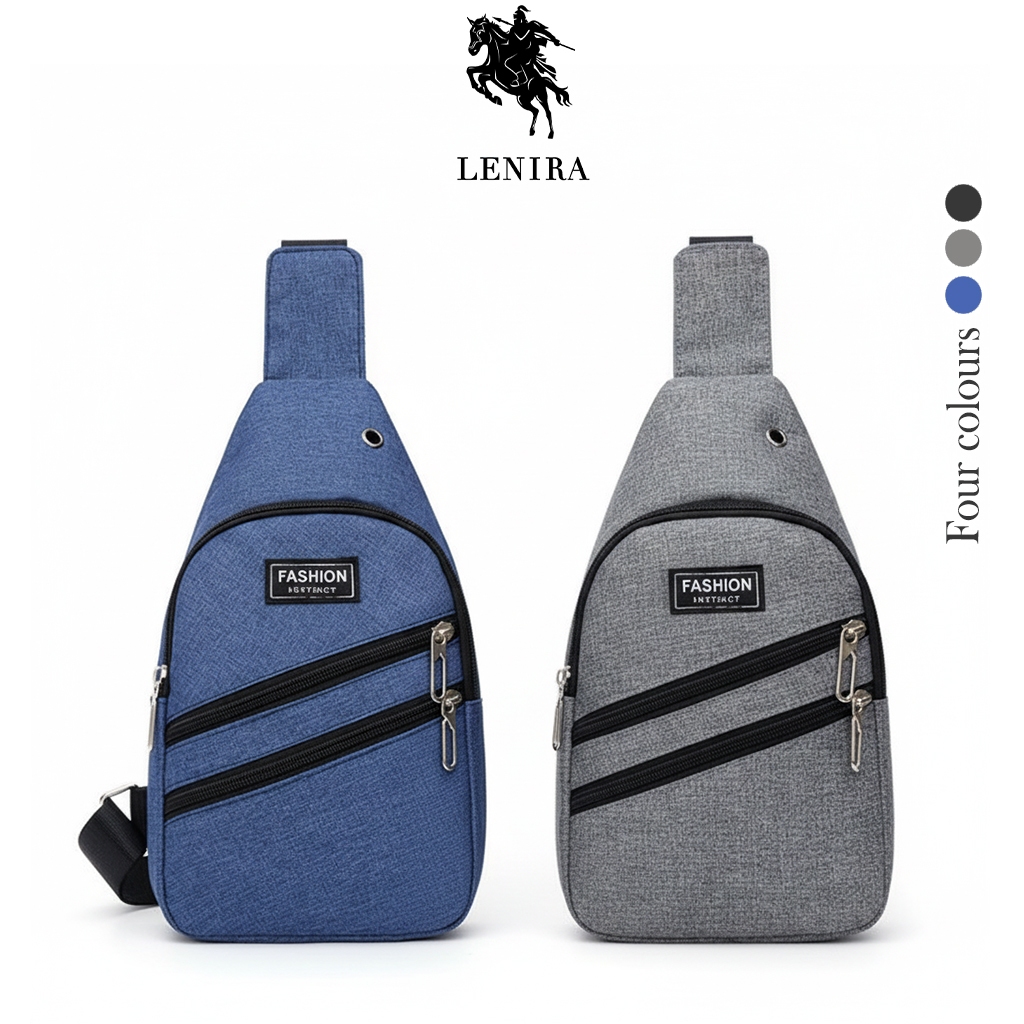 Lenira(B1211) กระเป๋าคาดอกผู้ชายแฟชั่นสุดเท่