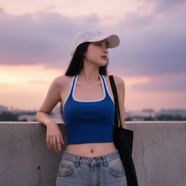 Mml180🥐เสื้อกล้ามกุ้น🥐ทรงยาวเท่าสะดือ🧇ผ้า2x2