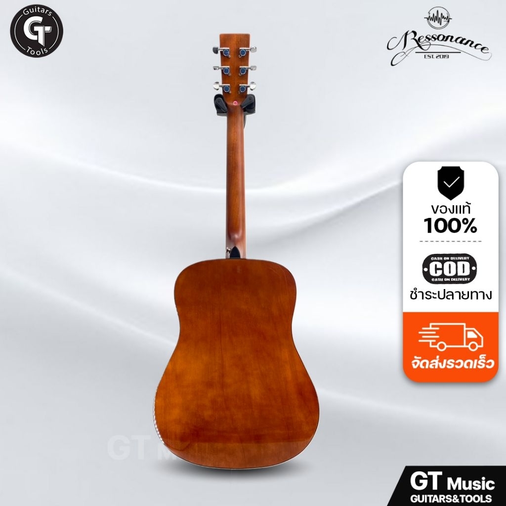 Ressonance R-210 | กีตาร์โปร่ง Dreadnought สไตล์ยอดนิยม เสียงดี เล่นง่าย 🎉มีเก็บปลายทาง - รูปที่ 4