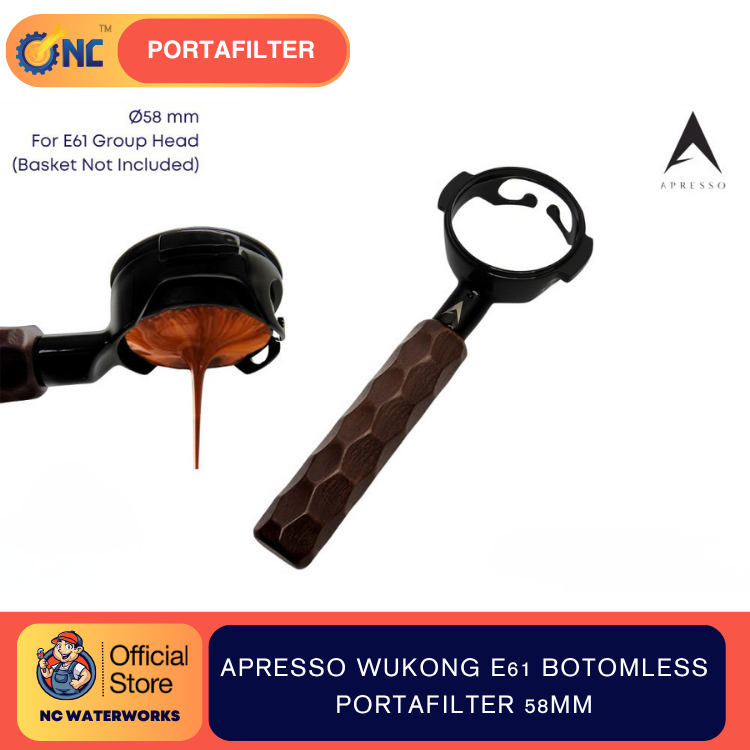 APRESSO WUKONG /BOTTOMLESS PORTAFILTER E61 ด้ามชง 58MM