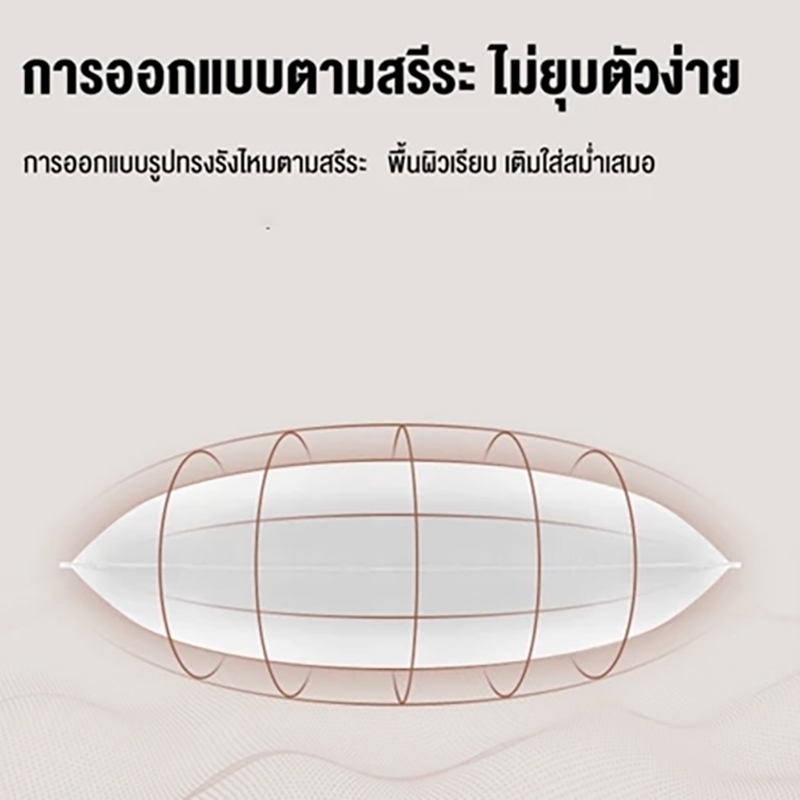 3D หมอนไมโครไฟเบอร์  900/800/700g  หมอนโรงแรม นุ่ม ป้องกันไรฝุ่นและแบคทีเรีย หมอน  แก้ปวดคอ นุ่มหนุนสบาย มี3ระดับ - รูปที่ 5