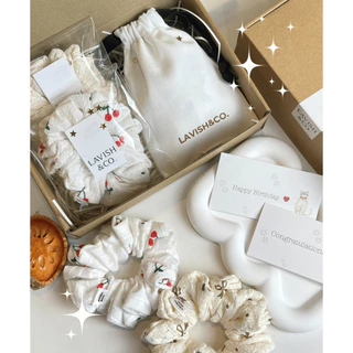 🎁 Lavish Scrunchies Box Set | ชุดของขวัญยางมัดผม Handmade 🎀