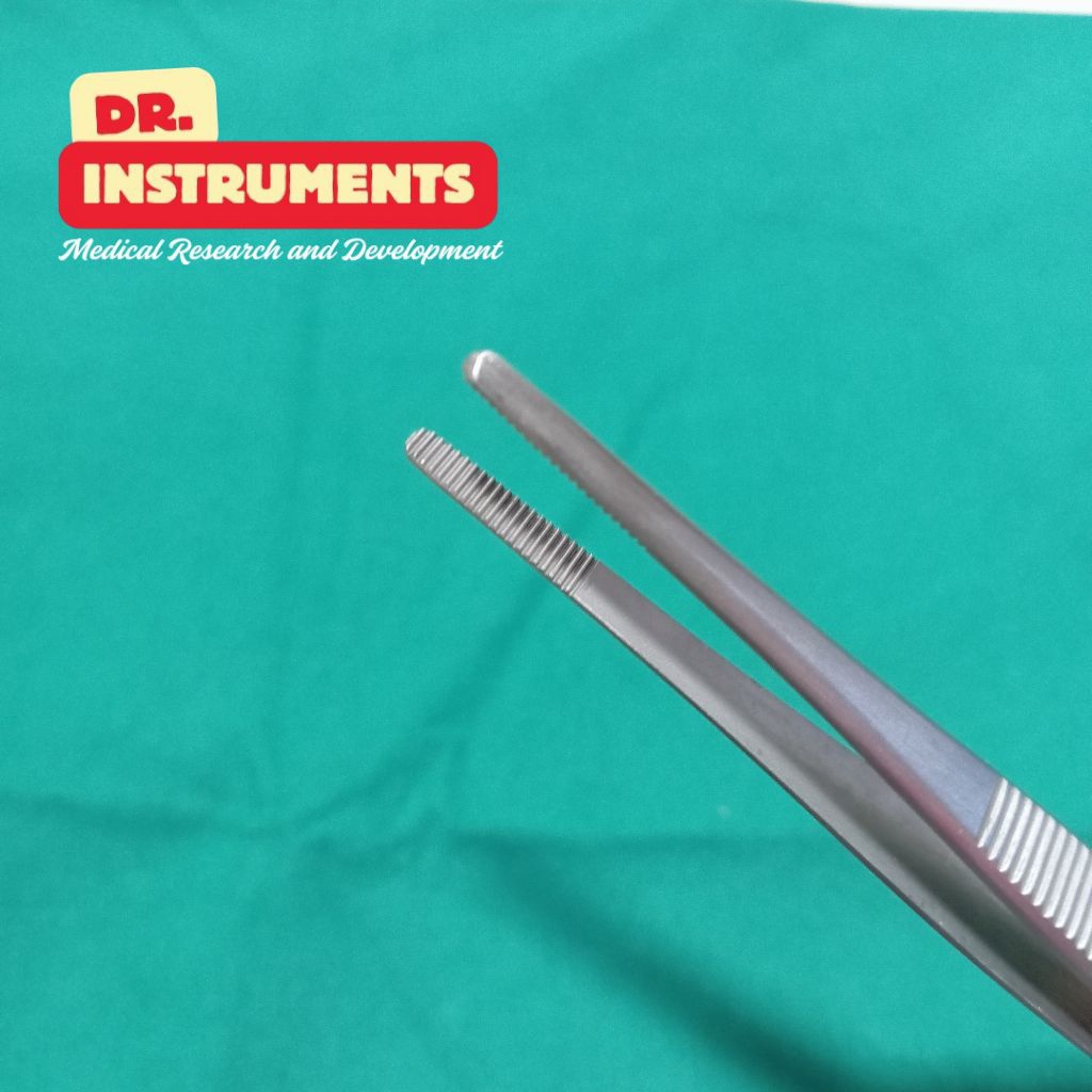 ปากคีบ tissue forceps / dressing forceps/ Standard Tissue Forceps, non toothed, 14 cm