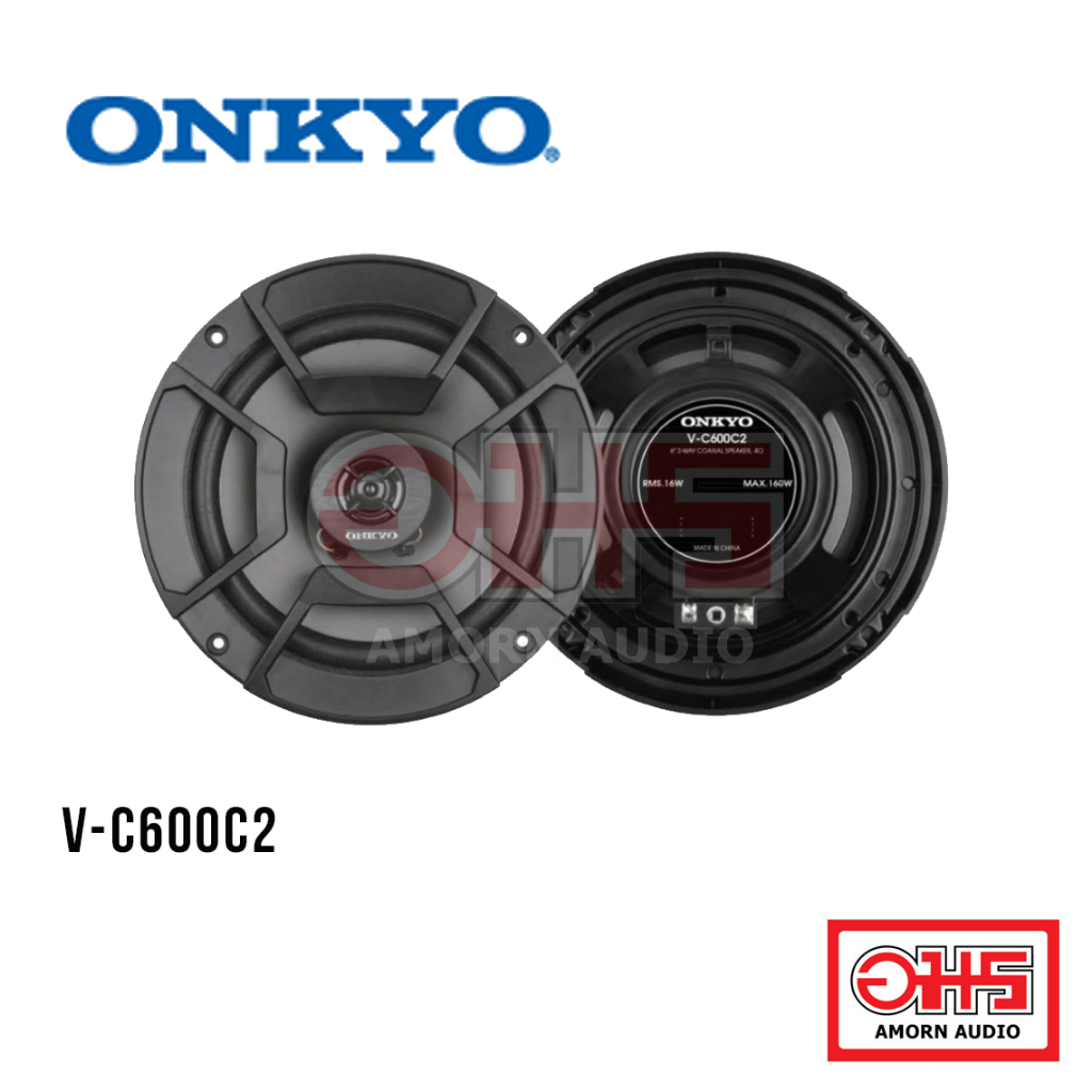 ONKYO V-C600C2 | ลำโพงรถยนต์ With a powerful RMS power of 16W, 2-way speaker | AMORN AUDIO