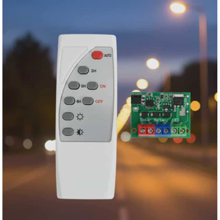 วงจรชาร์จแบต โซล่าเซลล์ 100000W ชาร์จ 12A เปิด-ปิด LED อัตโนมัติ ตั้งเวลา หรี่ไฟได้ 3.2v 3.7v 12v พร้อมรีโมรท