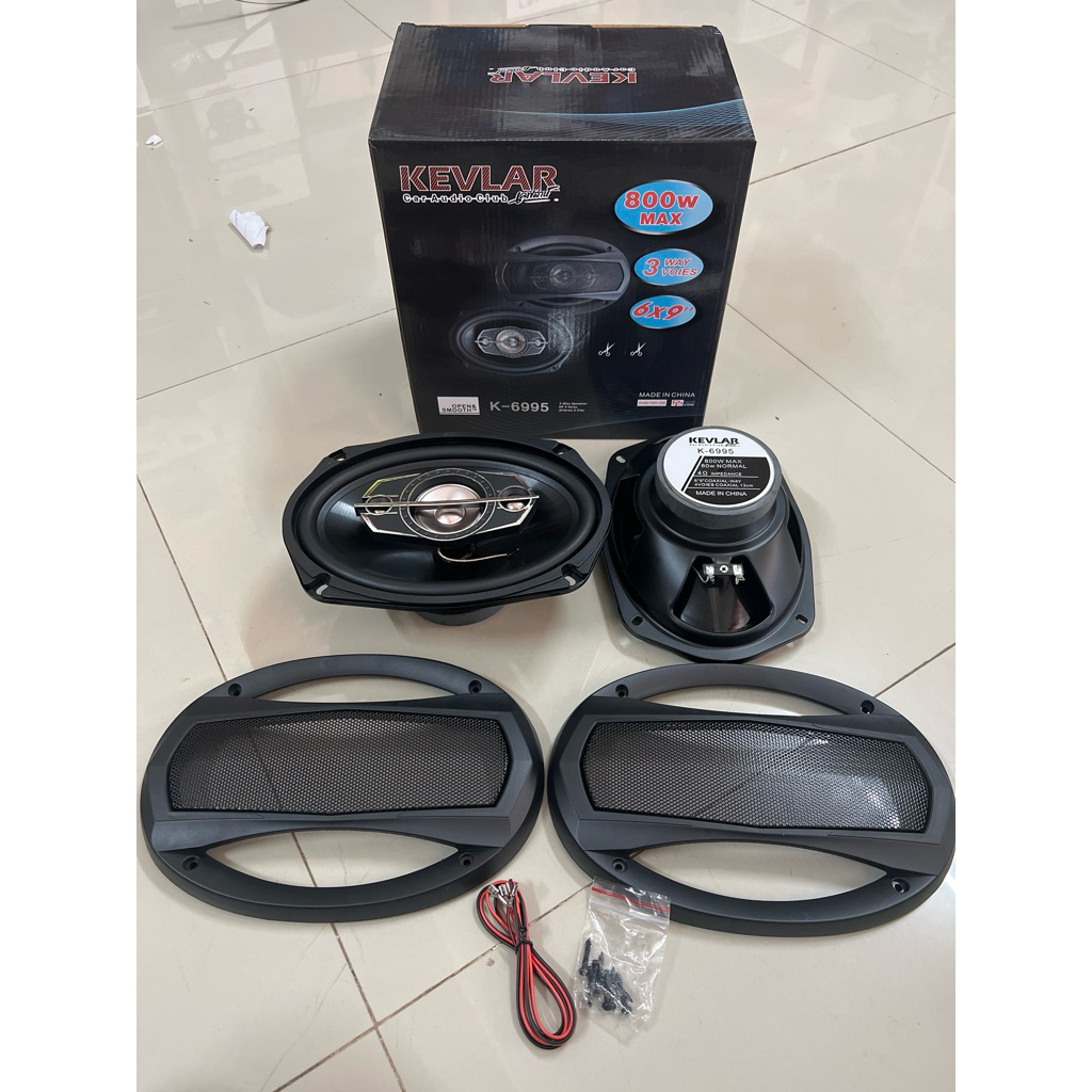 619บาท ลำโพงรูปไข่ 3ทาง 6x9 ลำโพงติดรถยนต์ติดรถยนต์ KEVLAR รุ่นK6995