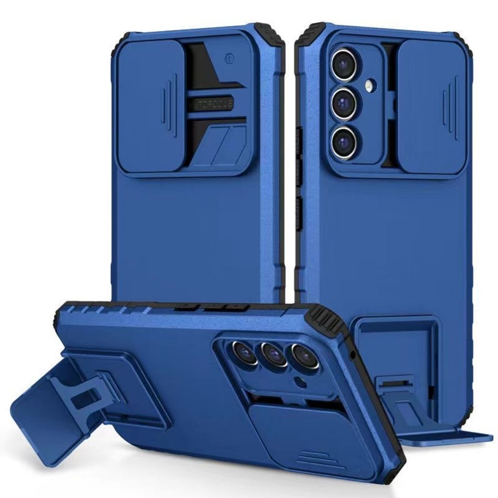 03 เคสหุ่นยนต์ ตั้งได้ สำหรับ Samsung A17 A56 A36 A06 A16 A55 A15 A25 A35 S23FE A05 A05S A24 A34 A54 A14 เคสสไลด์กล้อง