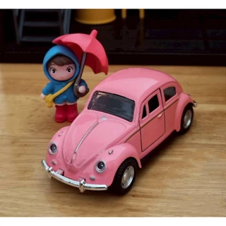 ส่งจากไทย‼️โมเดลรถเต่า Beetle รถเหล็ก ยาว 11.5 ซม. ไม่มีกล่อง มีลาน เปิดประตูได้ รถคลาสสิค