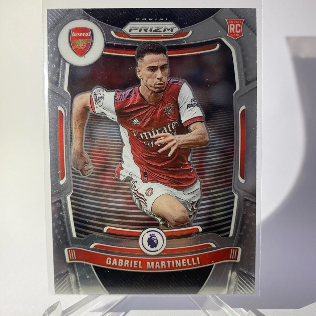 การ์ดนักฟุตบอล GABRIEL MARTINELLI, RC , ARSENAL, PANINI PRIZM 2021
