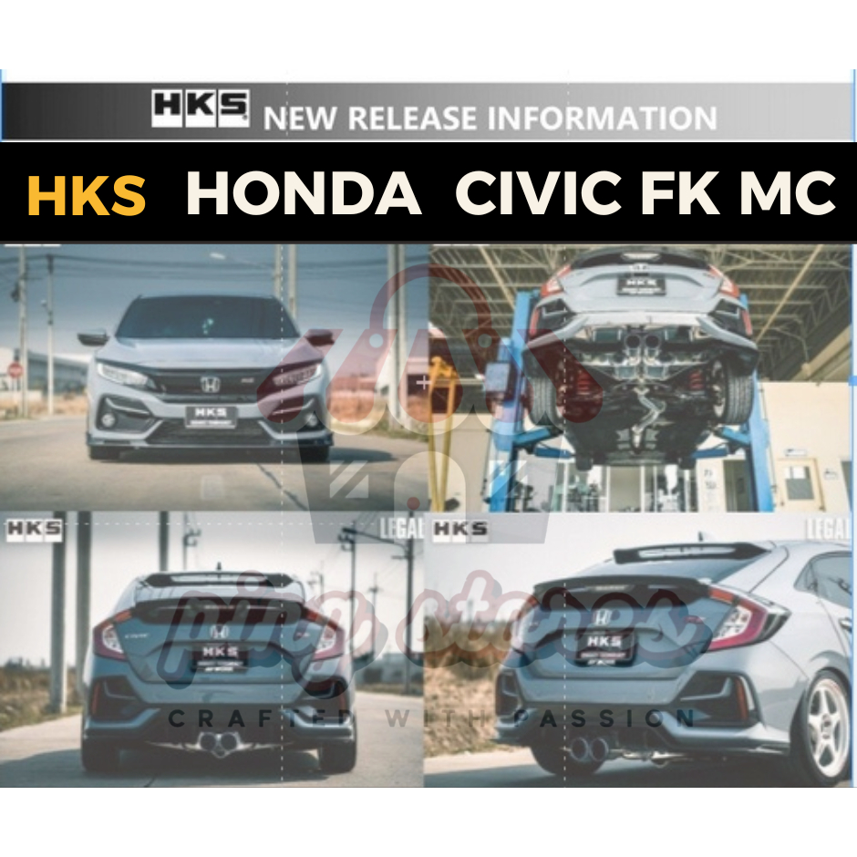 ท่อ HKS Honda Civic FK ปลาย Tita เครื่อง L15B
