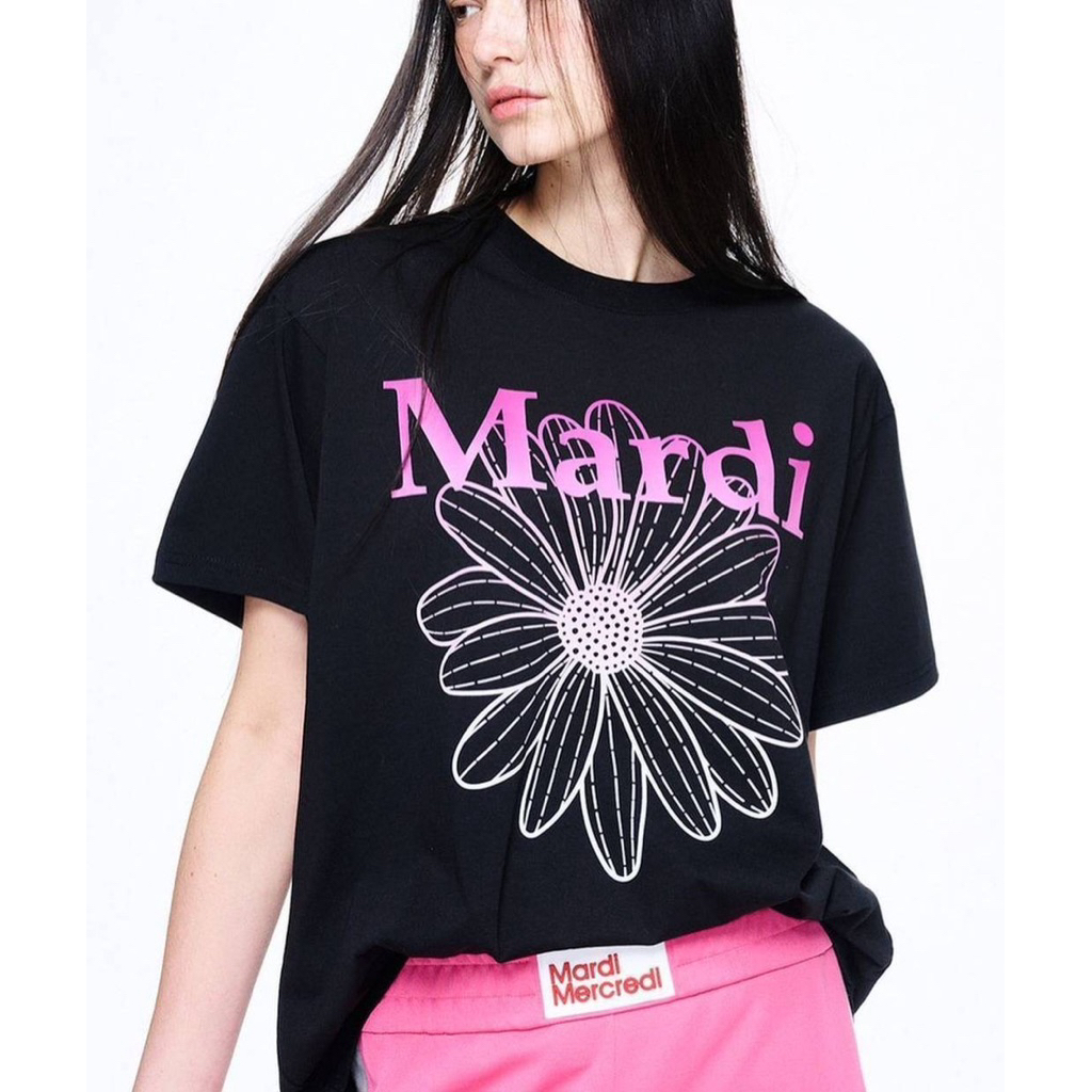 🌟STF_SHOP🌟เสื้อยืด แขนสั้น คอกลม งานผ้าcotton สกรีนลายแฟชั่นดอกไม้รุ้งFree Size - รูปที่ 2