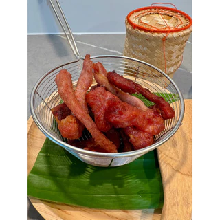 หมูแดดเดียวทอด สดใหม่ พร้อมทาน แพ๊คสุญญากาศ200กรัม
