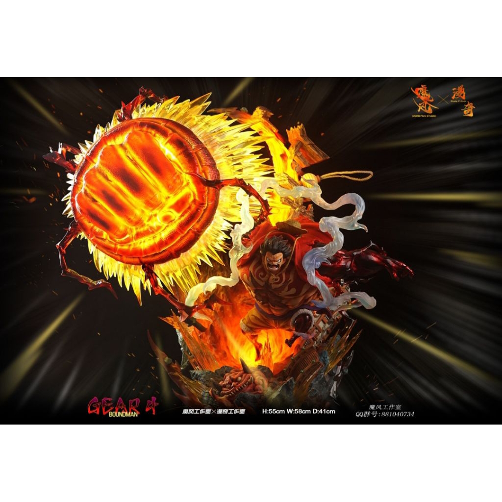MORE FUN x MONKEY D STUDIO – ONE PIECE: GEAR FOURTH “BOUNDMAN” KONG GUN LUFFY 1/6 scale Genuine Stat