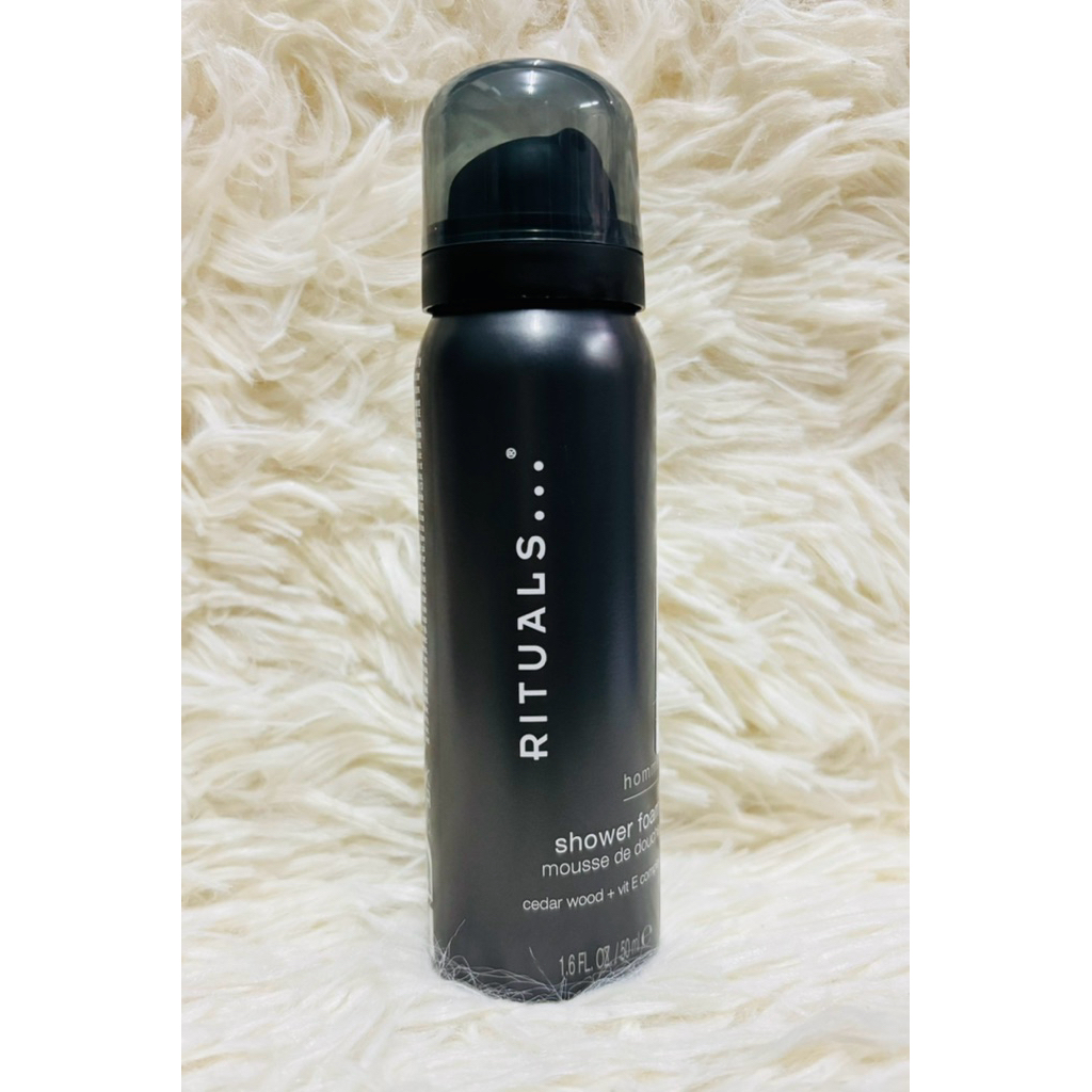 Rituals Shower foam cedar wood vit E complex โฟมทำความสะอาดผิวกาย 50ml