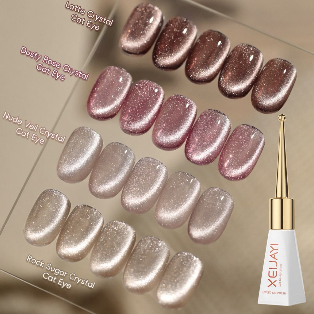 XEIJAYI สีทาเล็บเจล Crystal Cat Eye Collection ขนาด 10ml สินค้าพร้อมส่ง