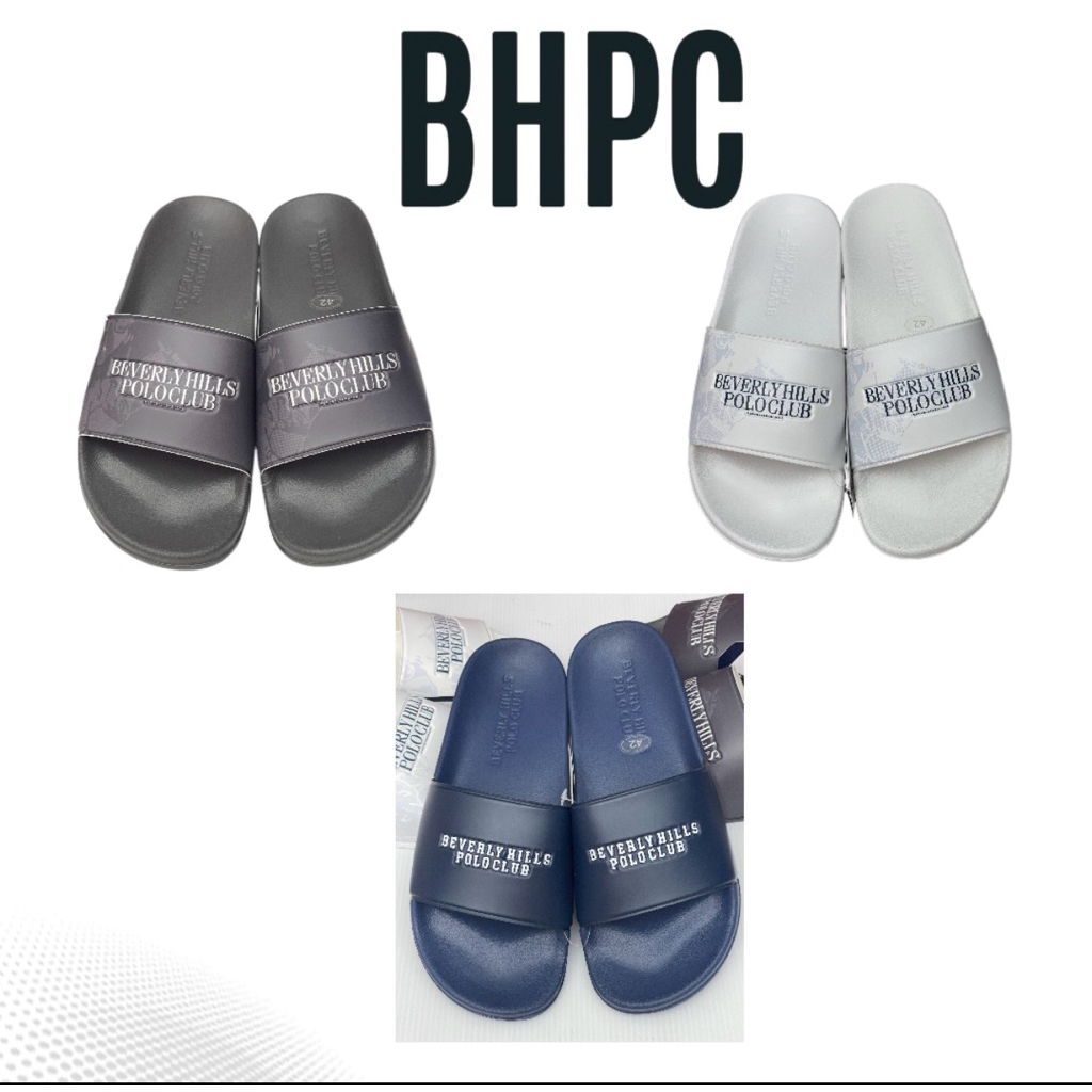 Beverly hills polo club รองเท้าแตะชายลายหมี