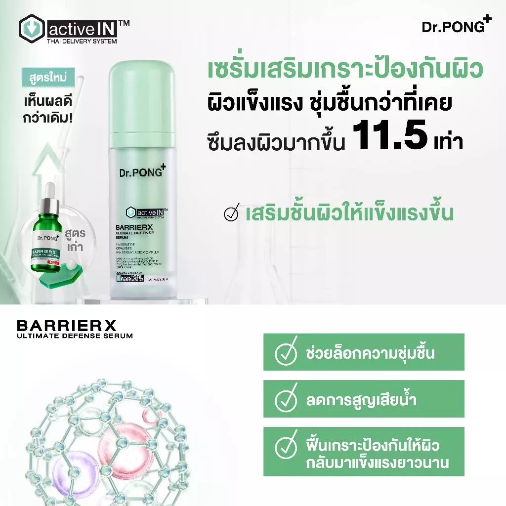 [ซื้อ 2 ลดเพิ่ม] รวมเซรั่มขายดี เห็นผลกว่าเดิม Dr.PONG activeIN™ Series Serum เทคโนโลยีรางวัลระดับโลก ซึมเข้าผิวขึ้น thumbnail 7
