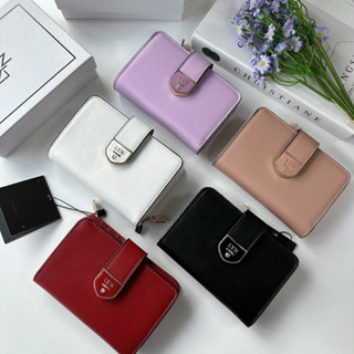 กระเป๋าสตางค์ใบกลาง หนังเรียบ 5 สี พร้อมส่ง❤️