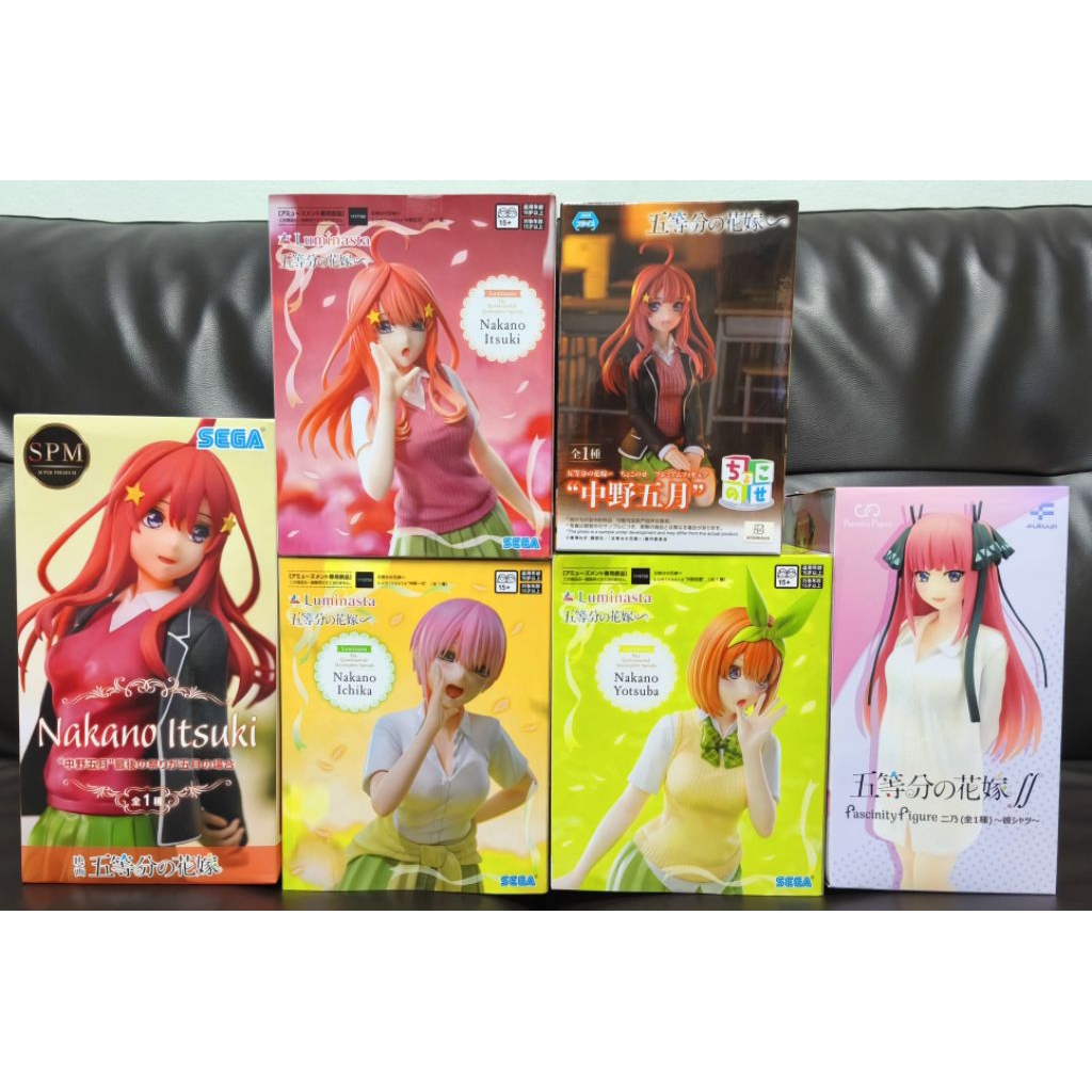 ฟิกเกอร์ 5-Toubun no Hanayome เจ้าสาวผมเป็นแฝดห้า (มือ1ของแท้💯%) จากญี่ปุ่นของค่ายญี่ปุ่น สินค้าพร้อมส่ง❗
