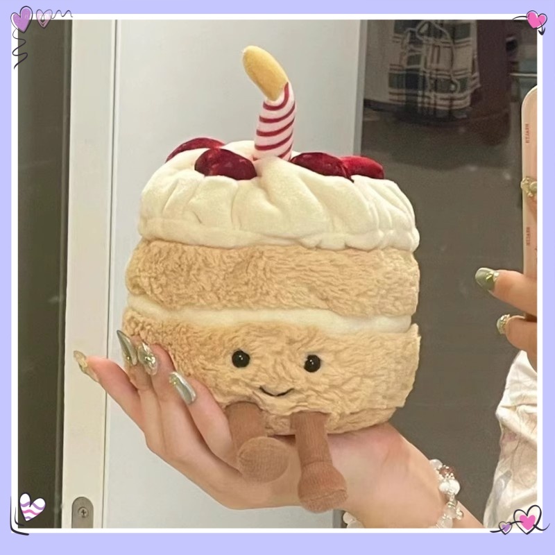Birthday Gift Cake Doll ตุ๊กตารูปเค้กสามารถร้องเพลงวันเกิดได้ ความรู้สึกดีหรูหรา เหมาะเป็นของขวัญวันเกิดพิเศษ