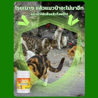 🐈โรยทีเดียว ครอบคลุม🐈โรยเบาๆ แล้วแมวป่าจะไม่มาอีก ใช้งานได้ยาวนาน 450 กรัม ผงไล่แมว ยาไล่แมว ที่ไล่แมว ก้อนไล่แมว