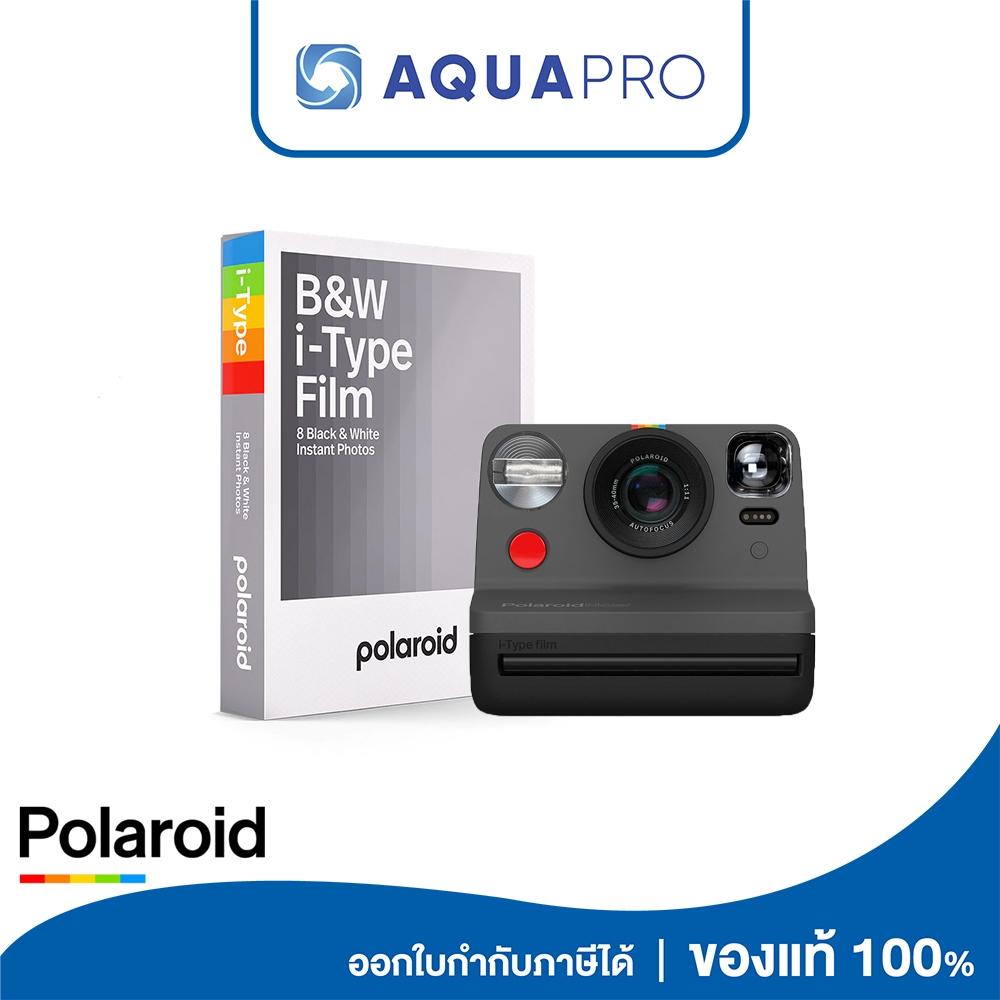 Polaroid Now Instant Camera + Polaroid B&W Film for 600  ประกันศูนย์ไทย