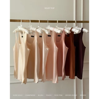 [ Fabrique.co ] - Silky Top เสื้อแขนกุด ผ้าซาติน แฟชั่นผู้หญิง