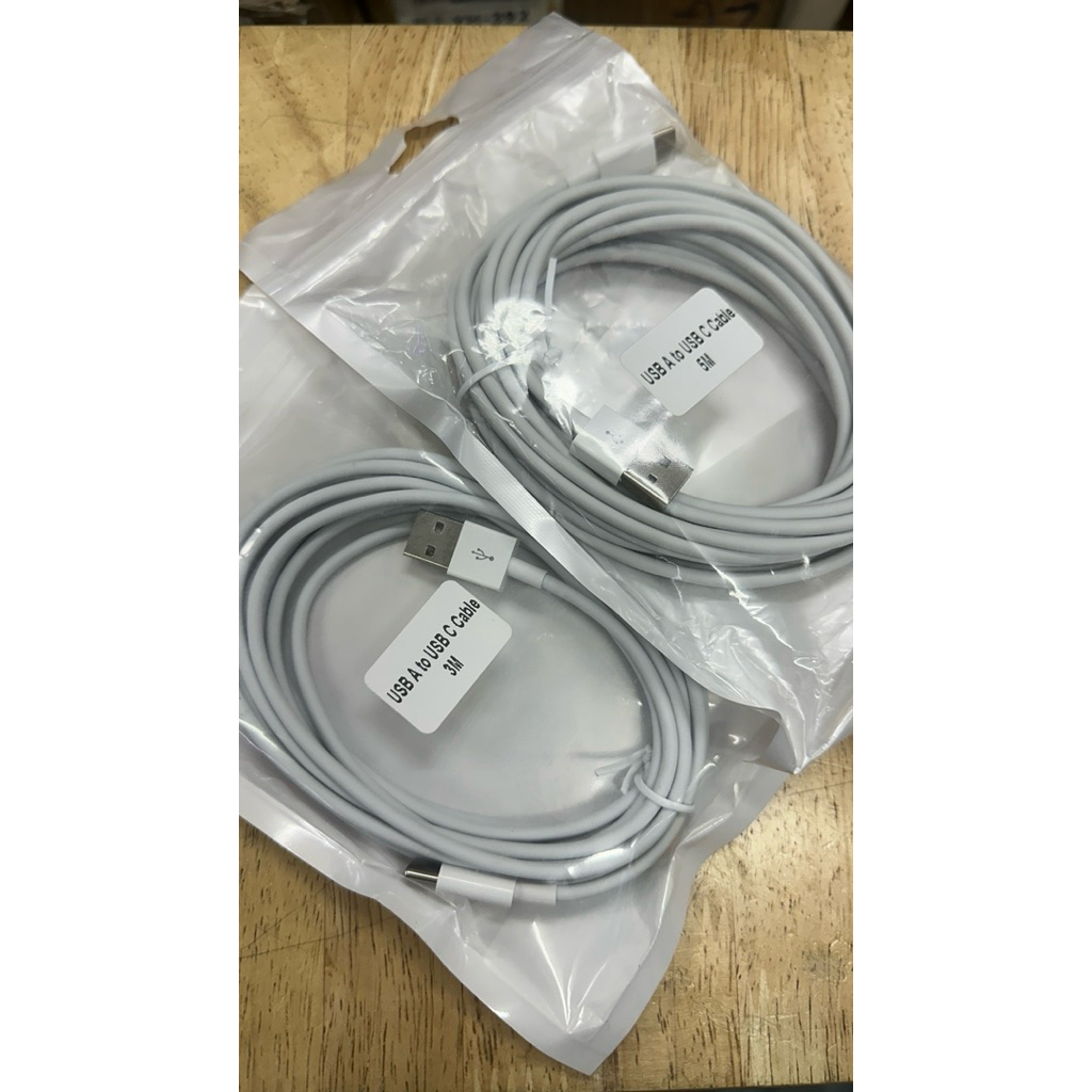 สายUSB A to USB C Cableสีขาวยาว3เมตรกับ5เมตร